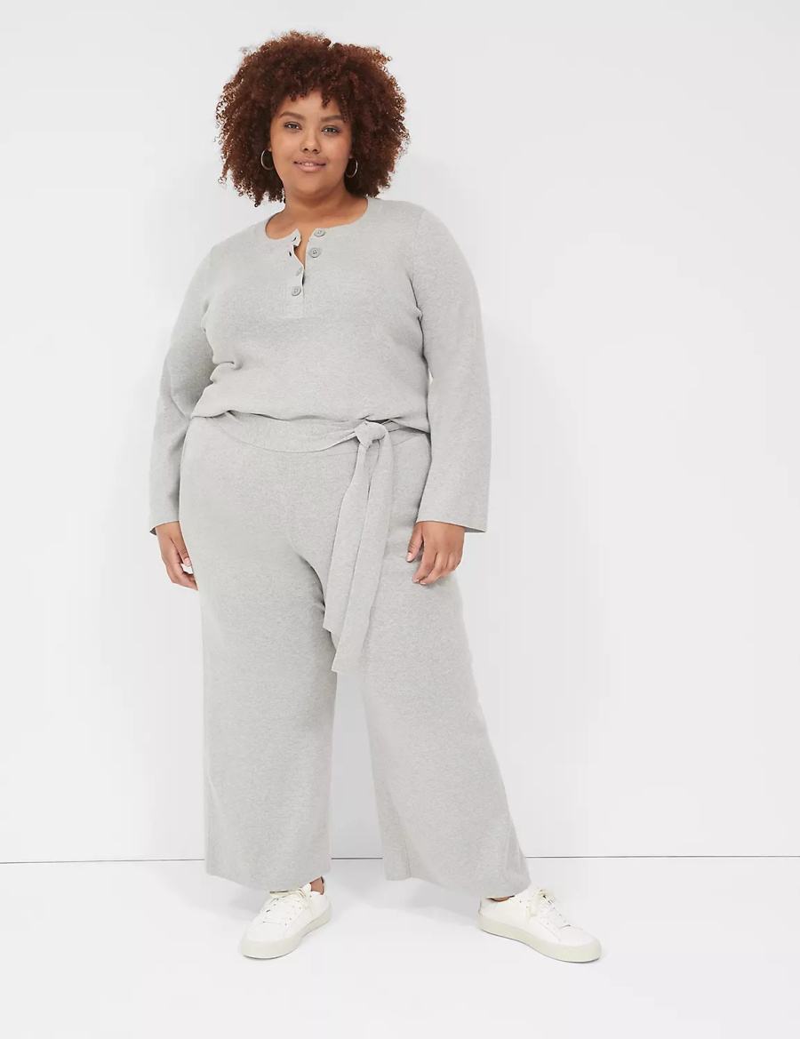 Lane Bryant Sweater Pull-On Broek Dames Lichtgrijs | HTS365YX
