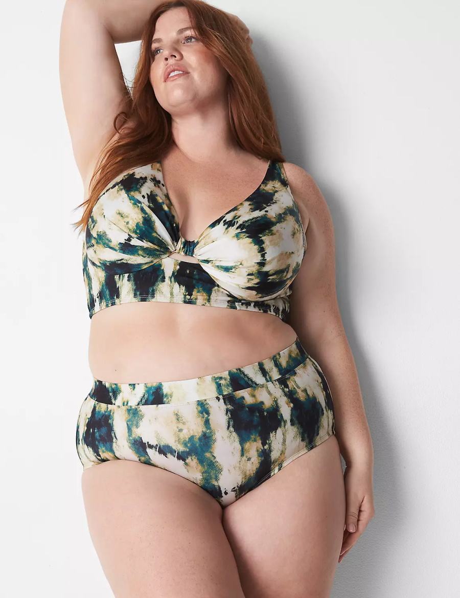 Lane Bryant Swim Slips Dames Groen Gekleurd | SOP2728DI