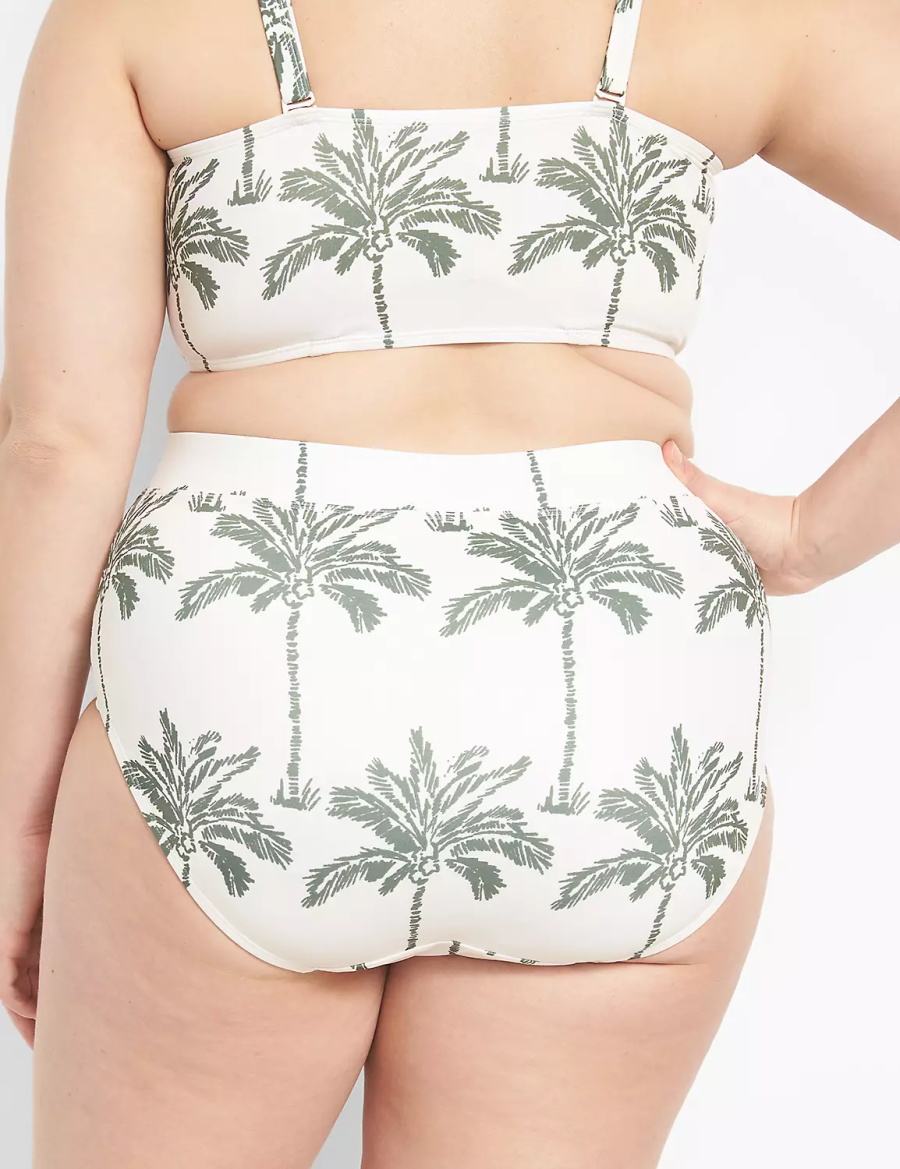 Lane Bryant Swim Slips Dames Wit Gekleurd | AVF7219GB