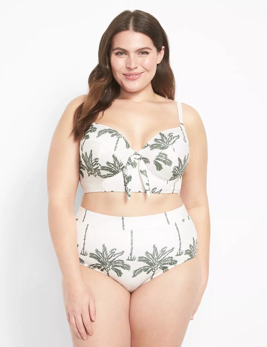 Lane Bryant Swim Slips Dames Wit Gekleurd | AVF7219GB