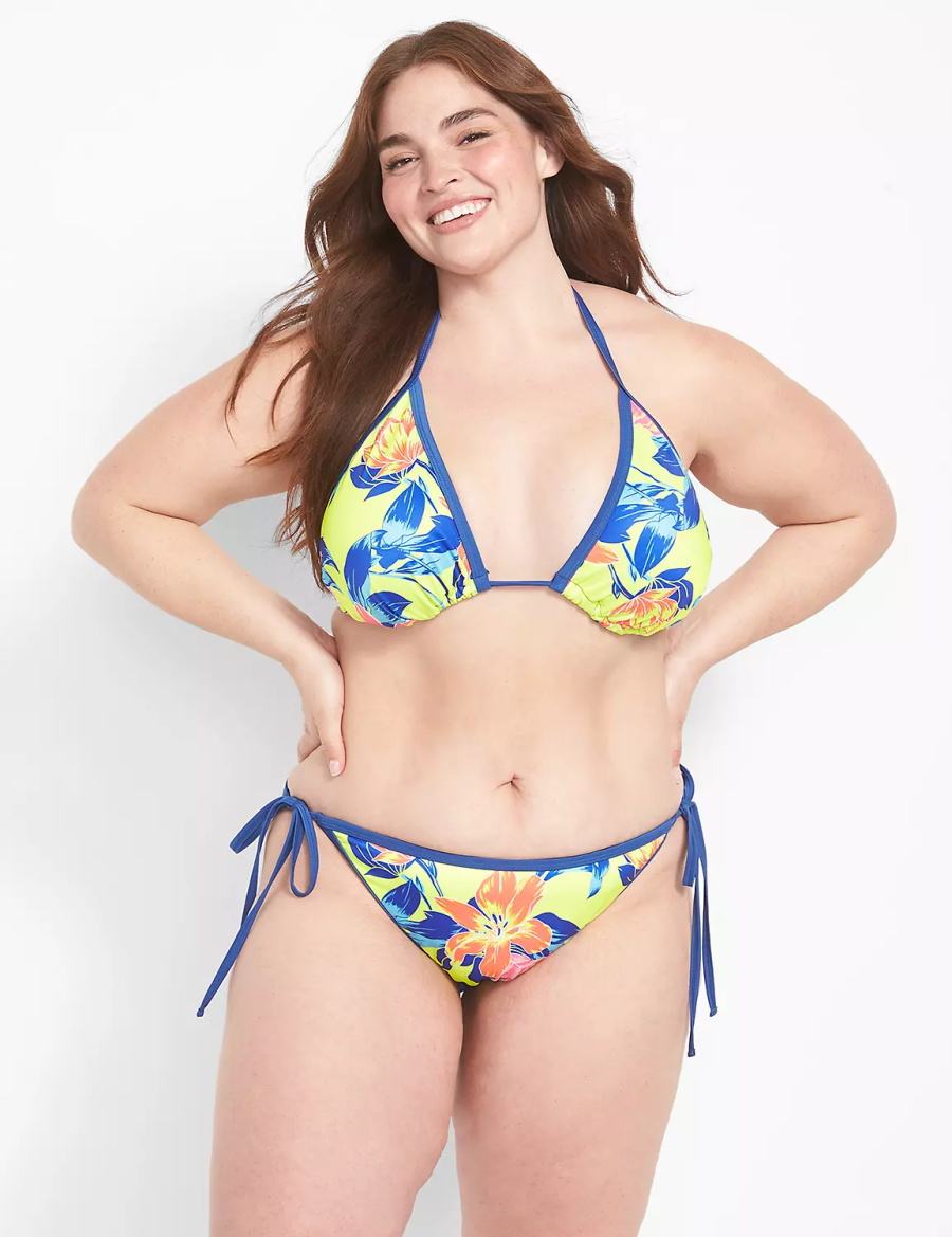 Lane Bryant Swim String Bikinibroekje Dames Geel Gekleurd | LTG4411HW