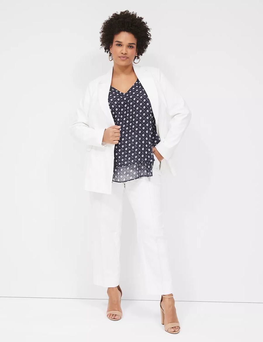 Lane Bryant Swing Double-Layer Chiffon Tanktop Dames Paars | LBY3656BG