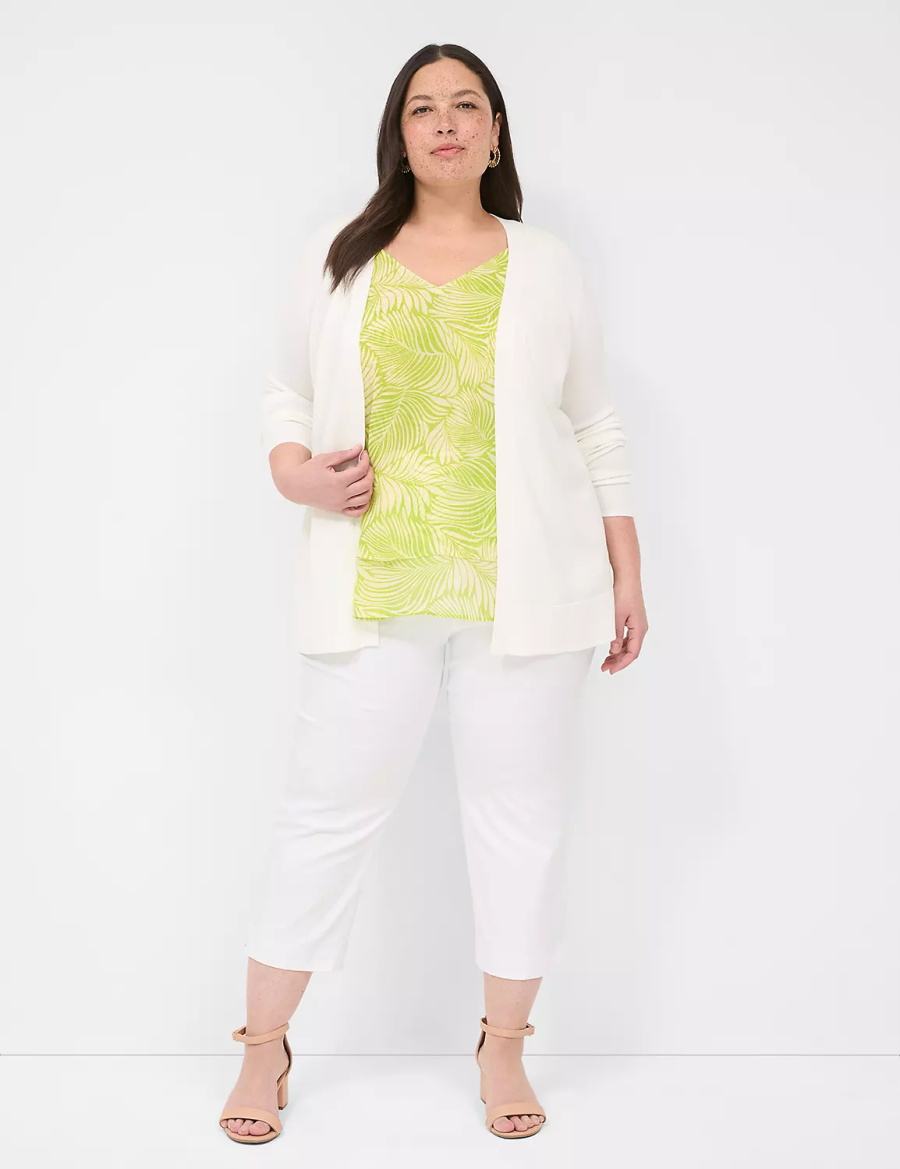 Lane Bryant Swing Double-Layer Chiffon Tanktop Dames Lichtgroen | DPM845EK