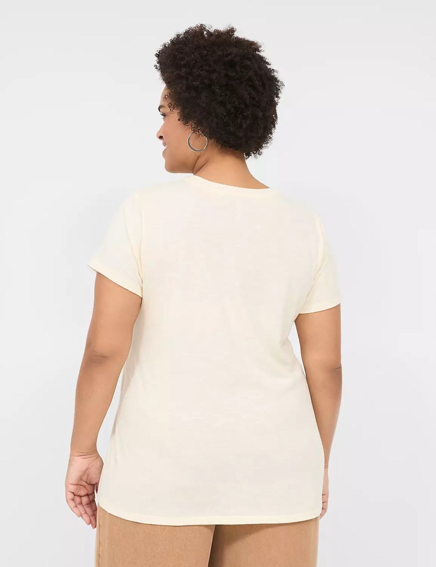 Lane Bryant Teachers Inspire Graphic Tee T-shirts Dames Wit | FGA8743YC