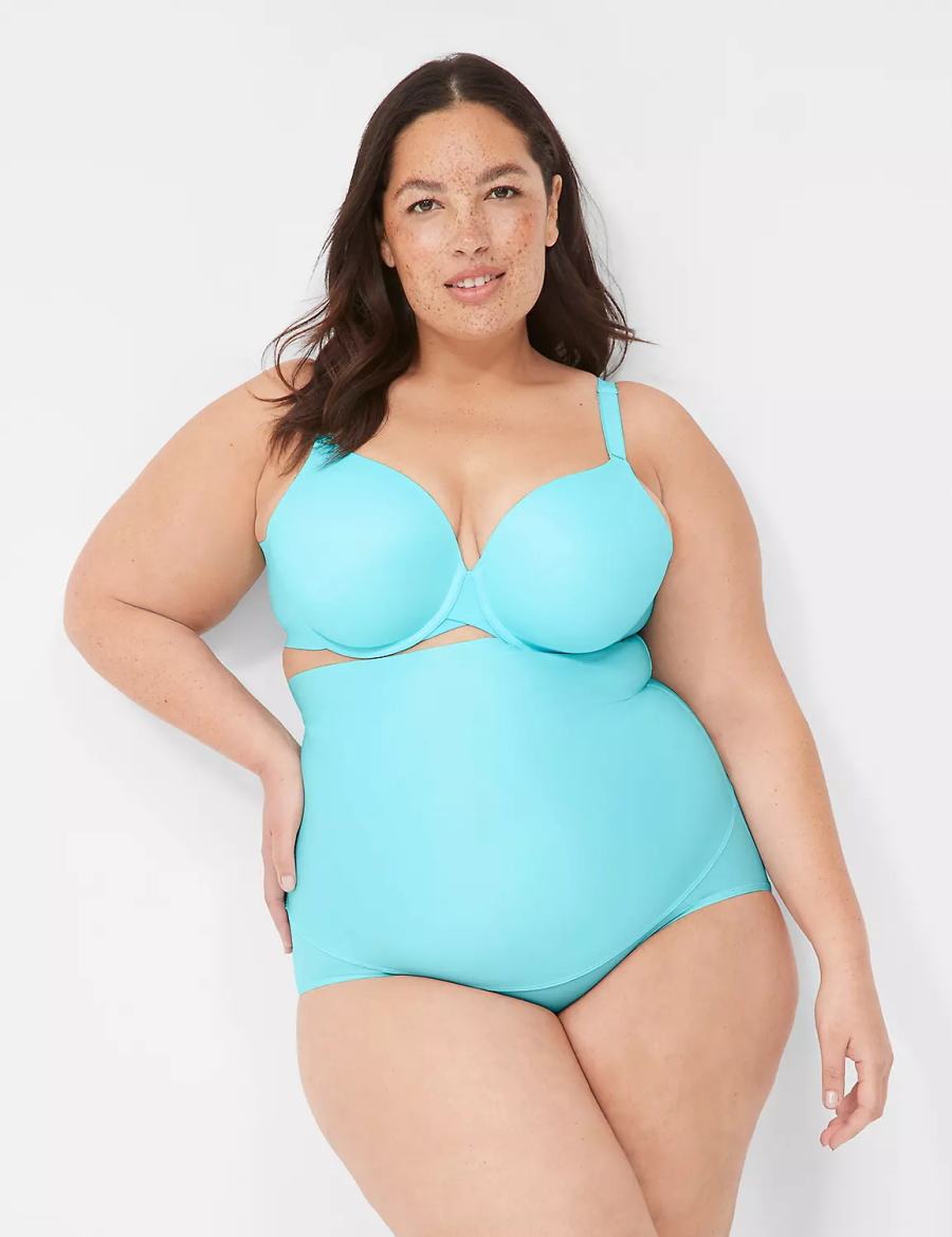 Lane Bryant Totally Smooth Lightly Lined Full Coverage Bralettes Dames Turquoise | OEX8111YZ