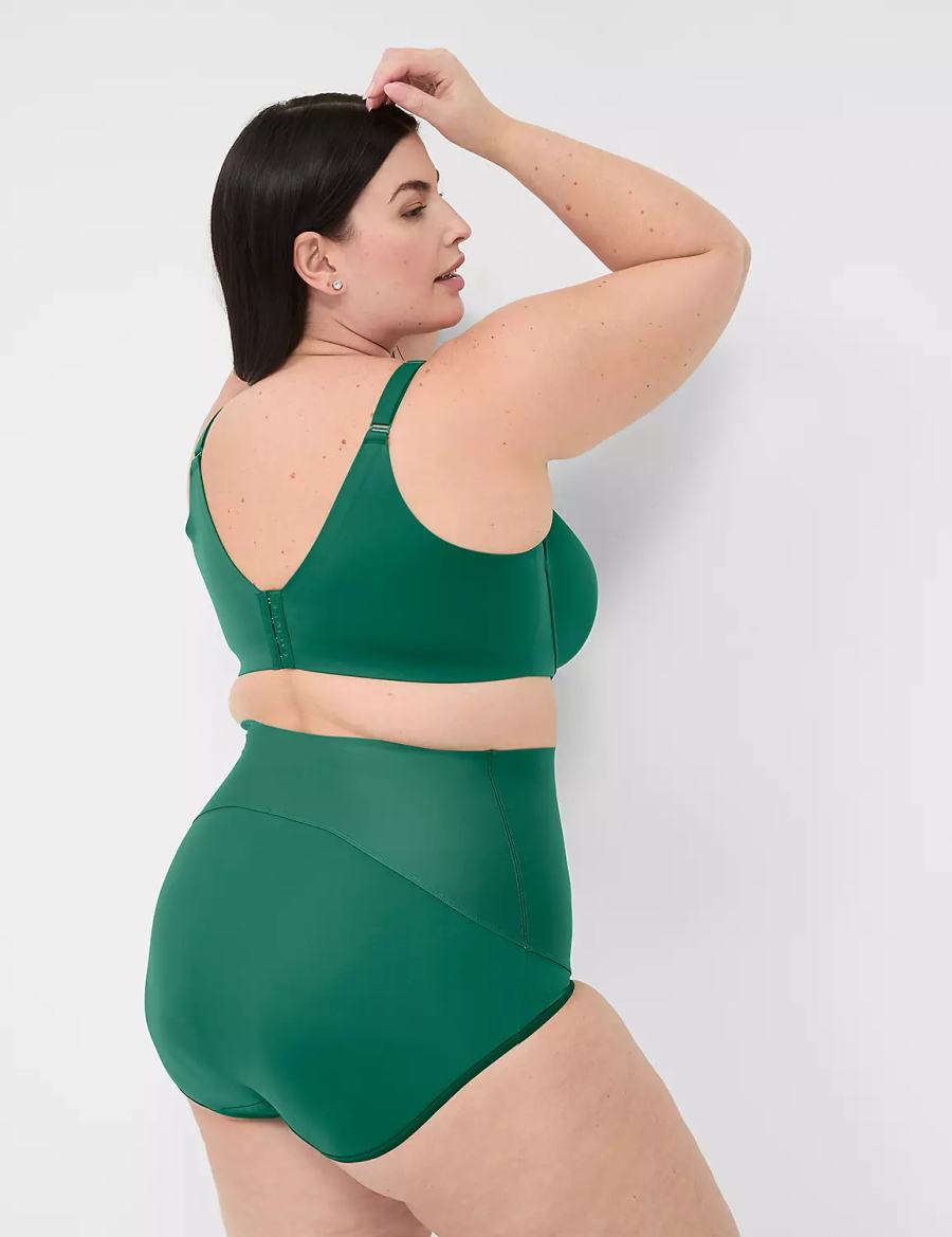 Lane Bryant Totally Smooth Lightly Lined Balconette BH Dames Donkergroen | QFH4563BS
