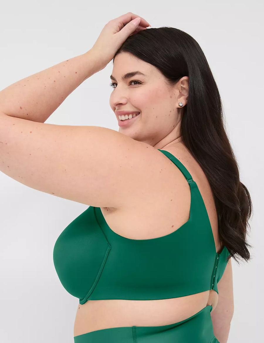 Lane Bryant Totally Smooth Lightly Lined Balconette BH Dames Donkergroen | QFH4563BS