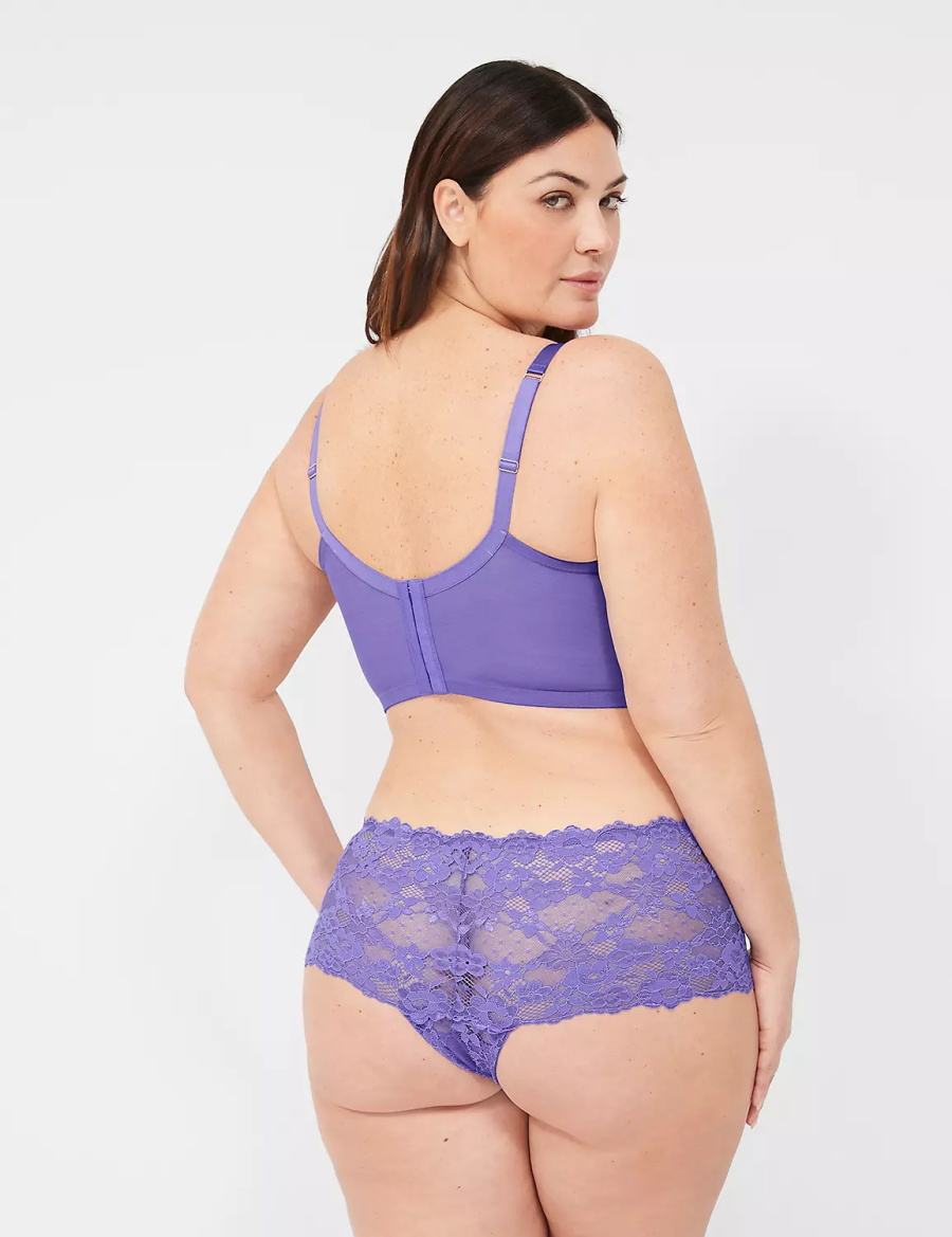 Lane Bryant Unlined Longline Balconette BH Dames Paars | QEJ377IM